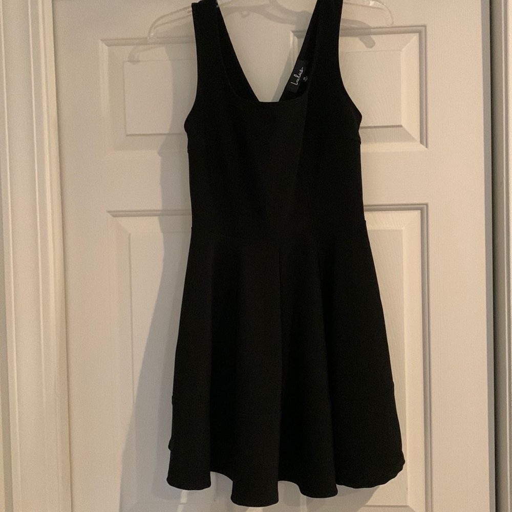 Lulus black dress. 96% polyester and 4% spandex